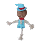 Giocattolo da tiro spaventapasseri con corpo frusciante e corda – Garden Paws Scarecrow Calvin Crow S - immagine 3