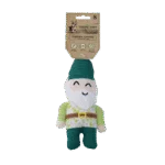 Peluche per cani a forma di gnomo da giardino con squeaker S – Garden Paws Garden Gnome Gentle George S