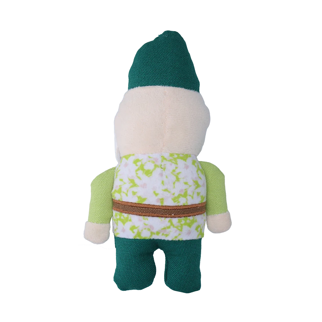 Peluche per cani a forma di gnomo da giardino con squeaker S – Garden Paws Garden Gnome Gentle George S - immagine 2