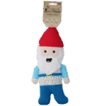 Peluche per cani a forma di gnomo da giardino con squeaker M – Garden Paws Garden Gnome Happy Henry M