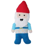 Peluche per cani a forma di gnomo da giardino con squeaker M – Garden Paws Garden Gnome Happy Henry M - immagine 2