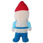 Peluche per cani a forma di gnomo da giardino con squeaker M – Garden Paws Garden Gnome Happy Henry M - immagine 3