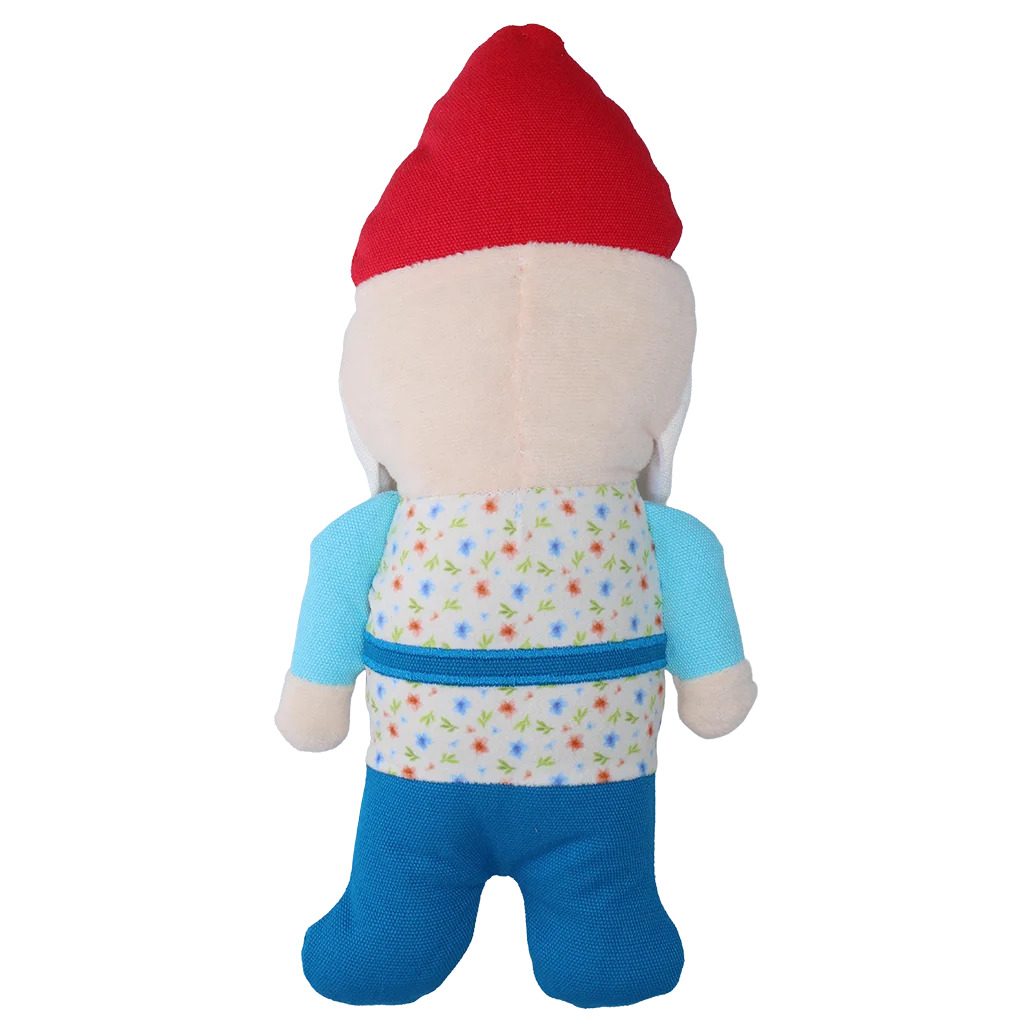 Peluche per cani a forma di gnomo da giardino con squeaker M – Garden Paws Garden Gnome Happy Henry M - immagine 3