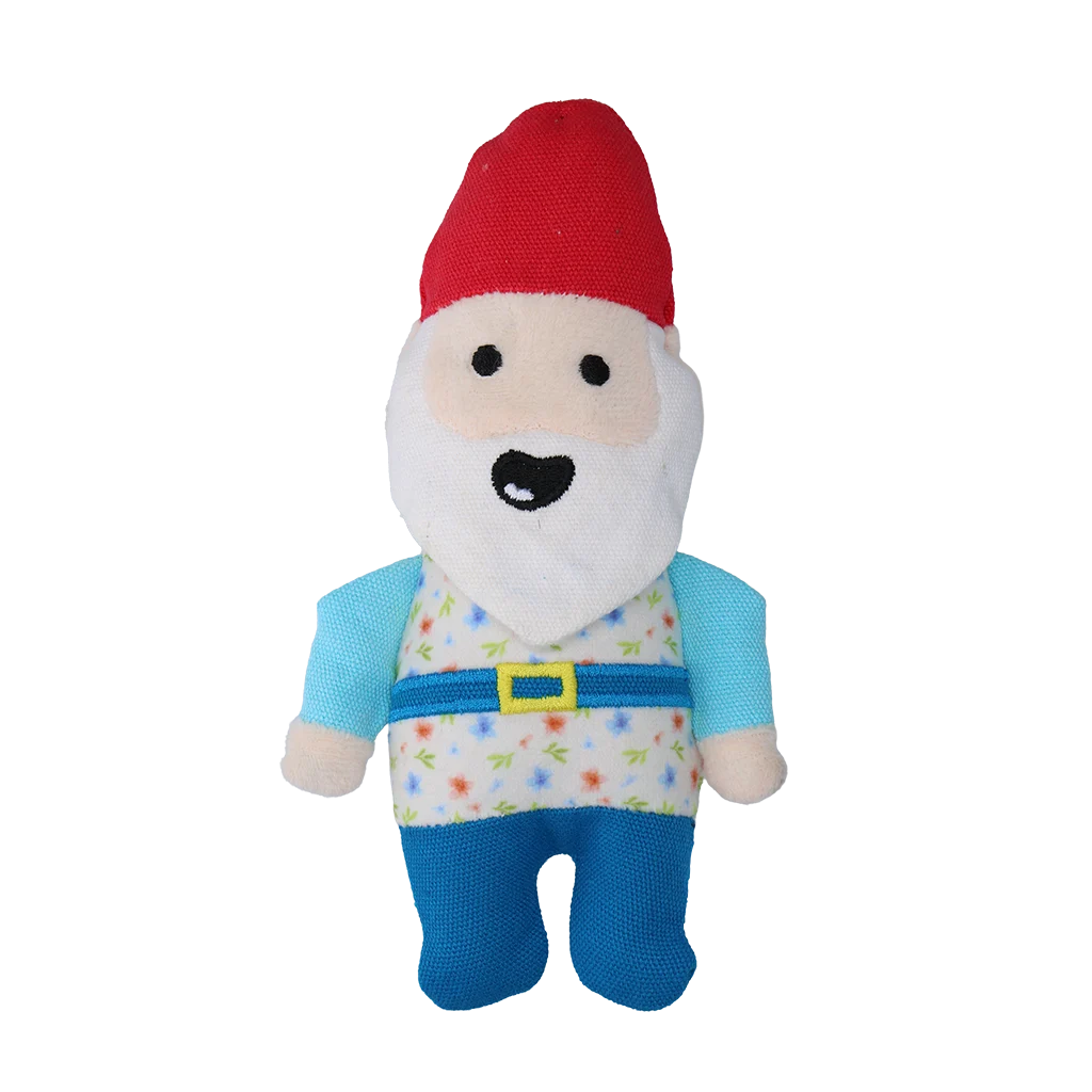 Peluche per cani gnomo da giardino con squeaker S – Garden Paws Garden Gnome Happy Henry S - immagine 2