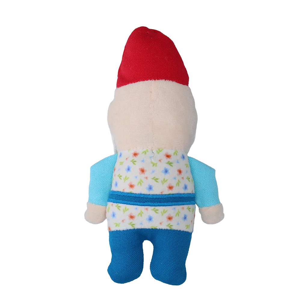 Peluche per cani gnomo da giardino con squeaker S – Garden Paws Garden Gnome Happy Henry S - immagine 3