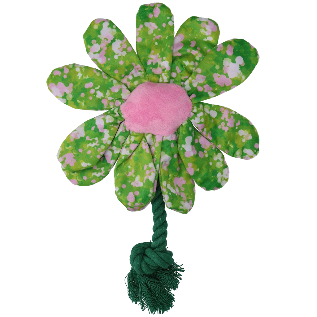 Peluche per cani a forma di fiore con corda M – Garden Paws Flower Summer Shrubs M - immagine 2