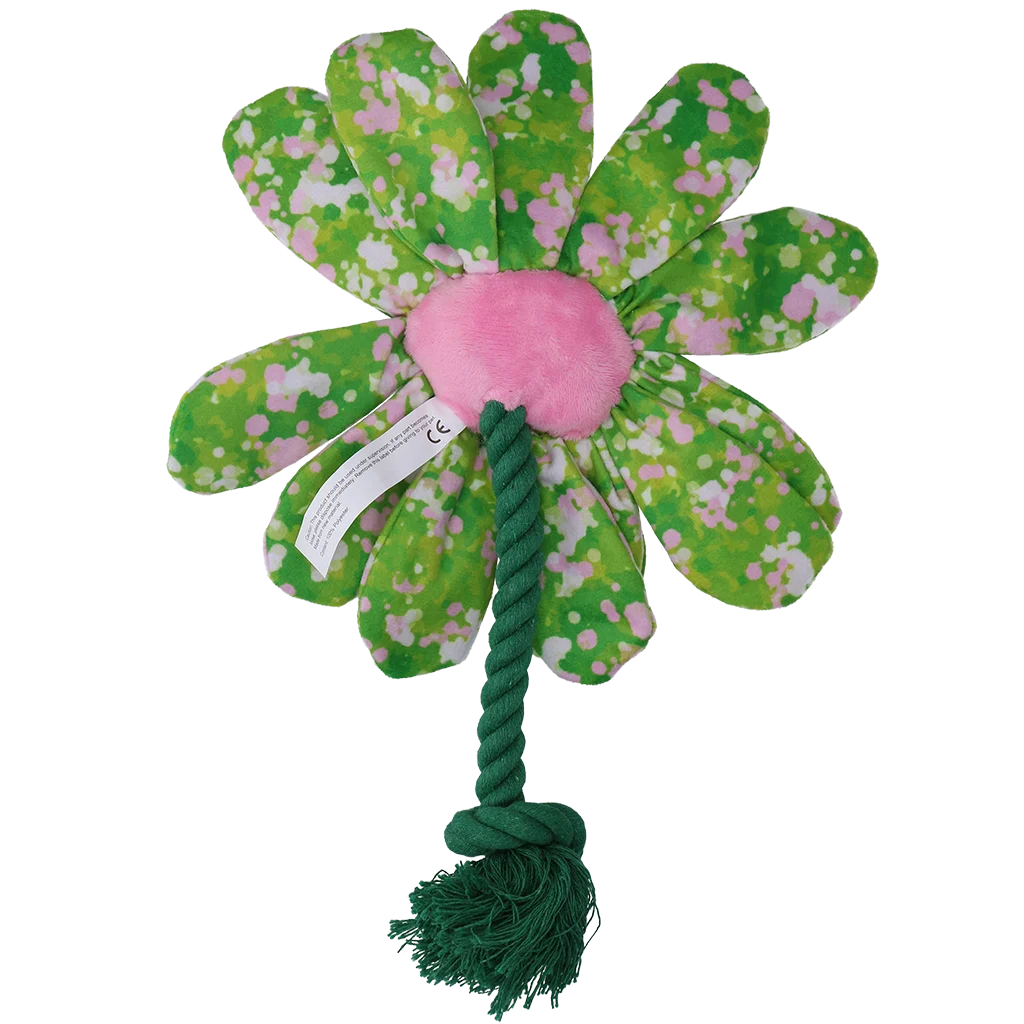 Peluche per cani a forma di fiore con corda M – Garden Paws Flower Summer Shrubs M - immagine 3
