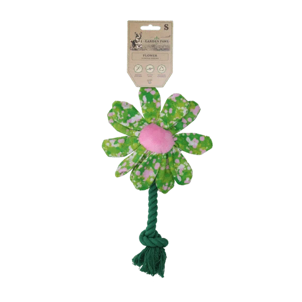 Peluche per cani a forma di fiore con corda S – Garden Paws Flower Summer Shrubs S