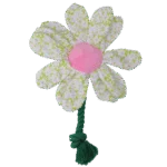 Peluche per cani a forma di fiore con corda, M – Garden Paws Flower Spring Sakura - immagine 2