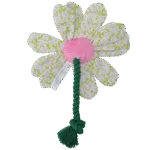 Peluche per cani a forma di fiore con corda, M – Garden Paws Flower Spring Sakura - immagine 3