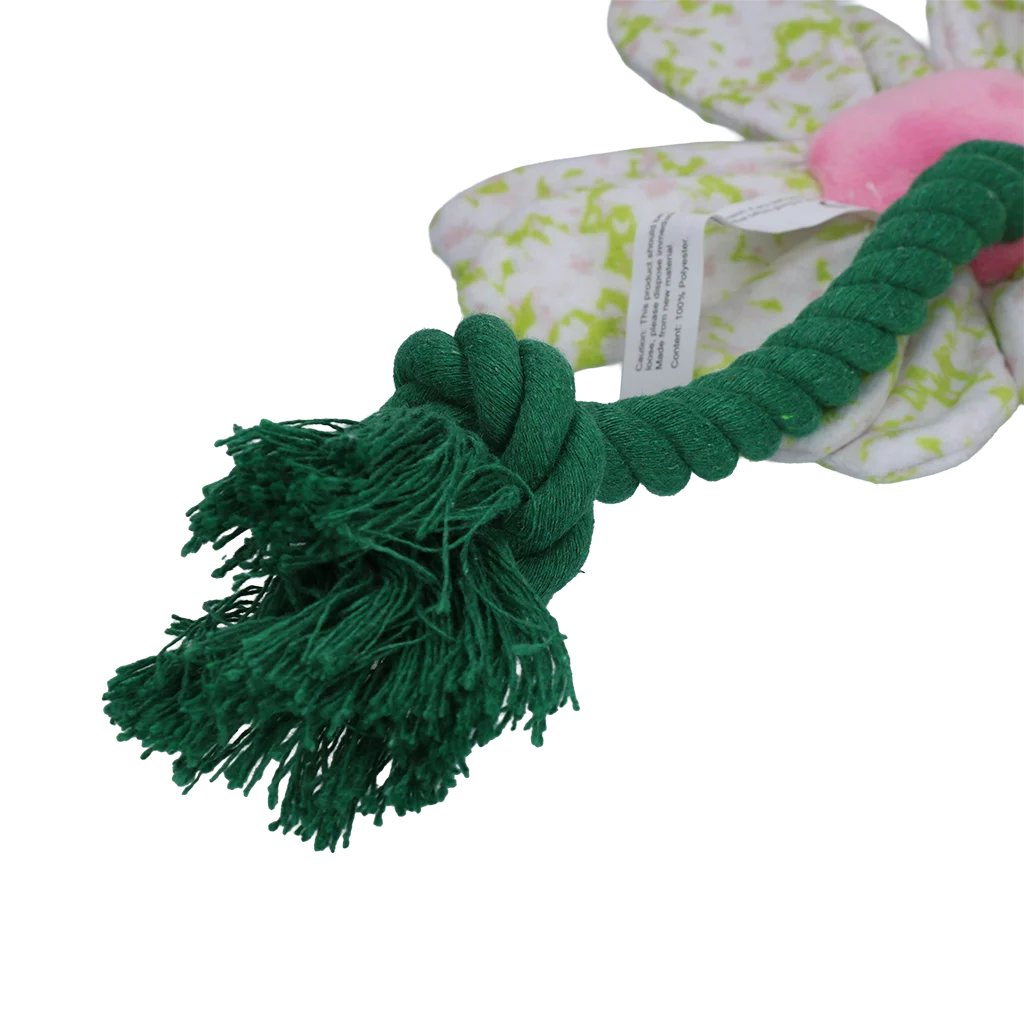 Peluche per cani a forma di fiore con corda, S – Garden Paws Flower Spring Sakura - immagine 4