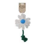 Peluche per cani a forma di fiore con corda, S – Garden Paws Flower Sky Flowers