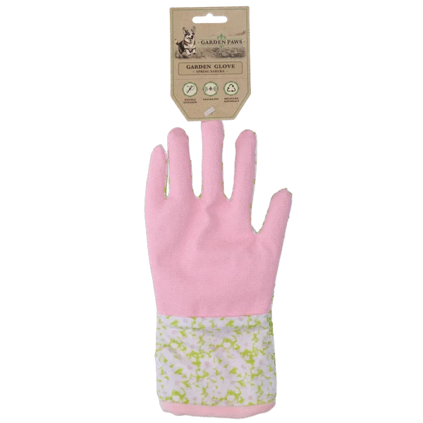 Gioco olfattivo con materiale frusciante e spazio per gli snack – Garden Paws Garden Glove Spring Sakura