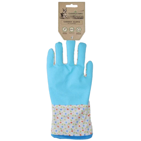 Gioco olfattivo con materiale frusciante e spazio per gli snack – Garden Paws Garden Glove Sky Flowers