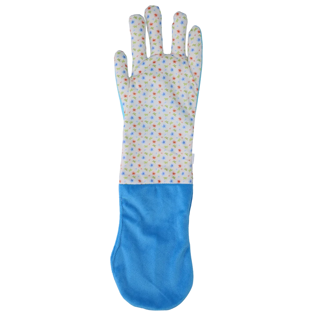 Gioco olfattivo con materiale frusciante e spazio per gli snack – Garden Paws Garden Glove Sky Flowers - immagine 3
