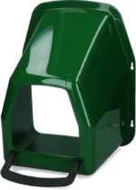 Nido di deposizione in plastica per galline, verde, 43 x 36 x 27 cm – Gaun