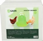 Torre abbeveratoio per galline in plastica trasparente verde lime 1,5 l – Gaun - immagine 4
