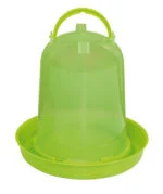 Abbeveratoio a torre per polli in plastica trasparente verde lime 3 l – Gaun - immagine 2
