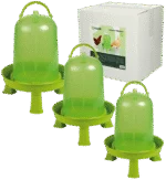 Abbeveratoio per pollame con piedini, verde lime 5 l – Gaun - immagine 6