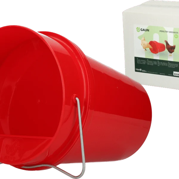 Secchio abbeveratoio per polli in plastica 6 l rosso – Gaun