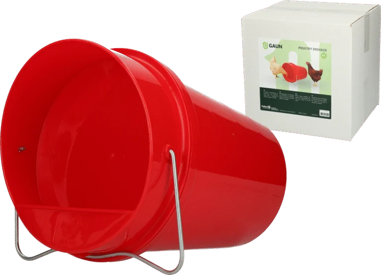 Secchio abbeveratoio per polli in plastica 6 l rosso – Gaun