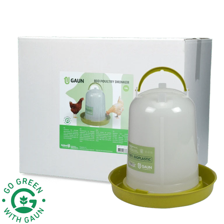 Abbeveratoio a torre per galline in plastica riciclata, verde lime, 10 l – Gaun Bio