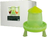 Mangiatoia a torre per pollame su piedini verde lime, 4 kg – Gaun