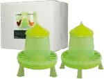 Mangiatoia a torre per pollame su piedini verde lime, 4 kg – Gaun - immagine 6