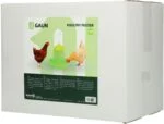 Torre mangiatoia per pollame in bioplastica trasparente, verde lime, 2 kg – Gaun Bio Green Lemon - immagine 4