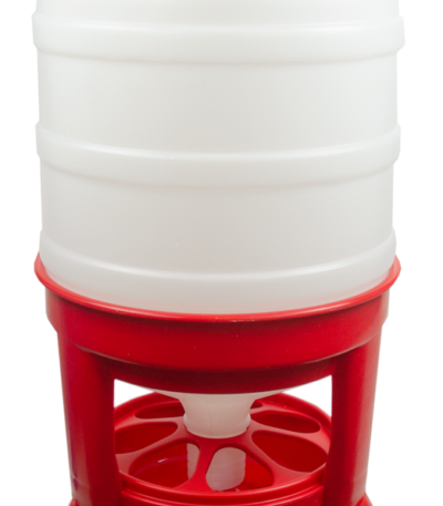 Torre per mangime per pollame con gambe, rossa, 40 l – Gaun Hopper