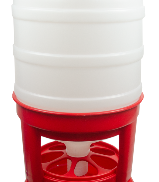 Torre per mangime per pollame con gambe, rossa, 40 l – Gaun Hopper