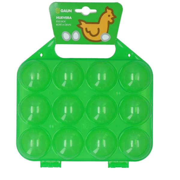 Portauova per 12 uova, verde lime, 18 x 13 cm – Gaun