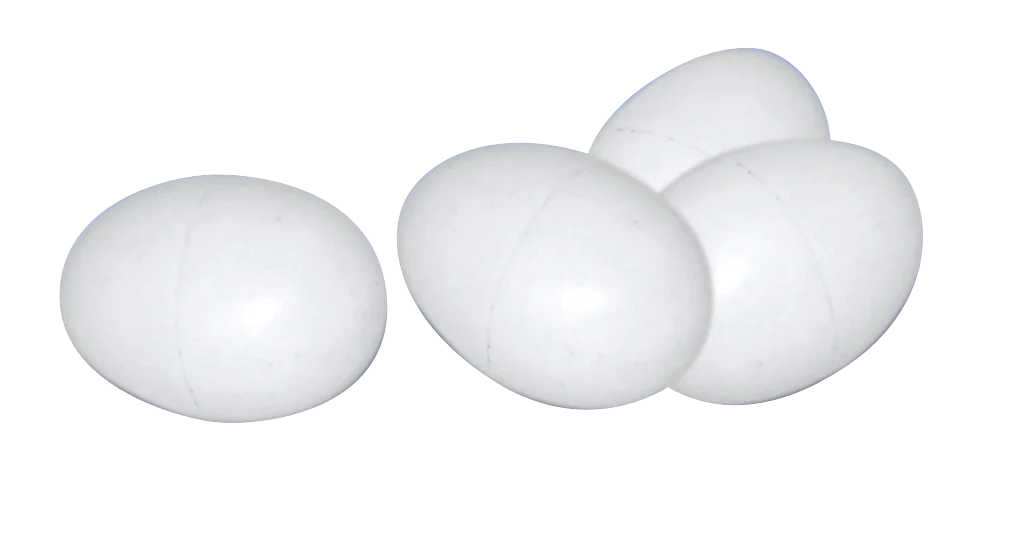 Uovo finto in plastica per galline, 1 pezzo – Gaun - immagine 1