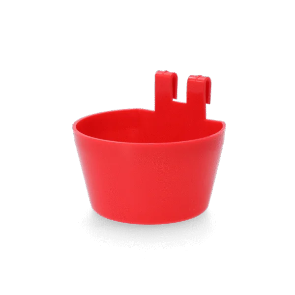 Mangiatoia per pollame in plastica con 2 ganci – Gaun