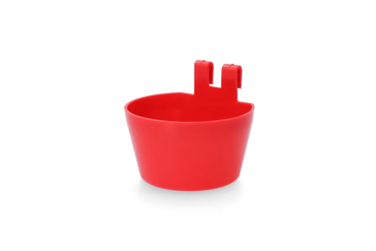 Mangiatoia per pollame in plastica con 2 ganci – Gaun