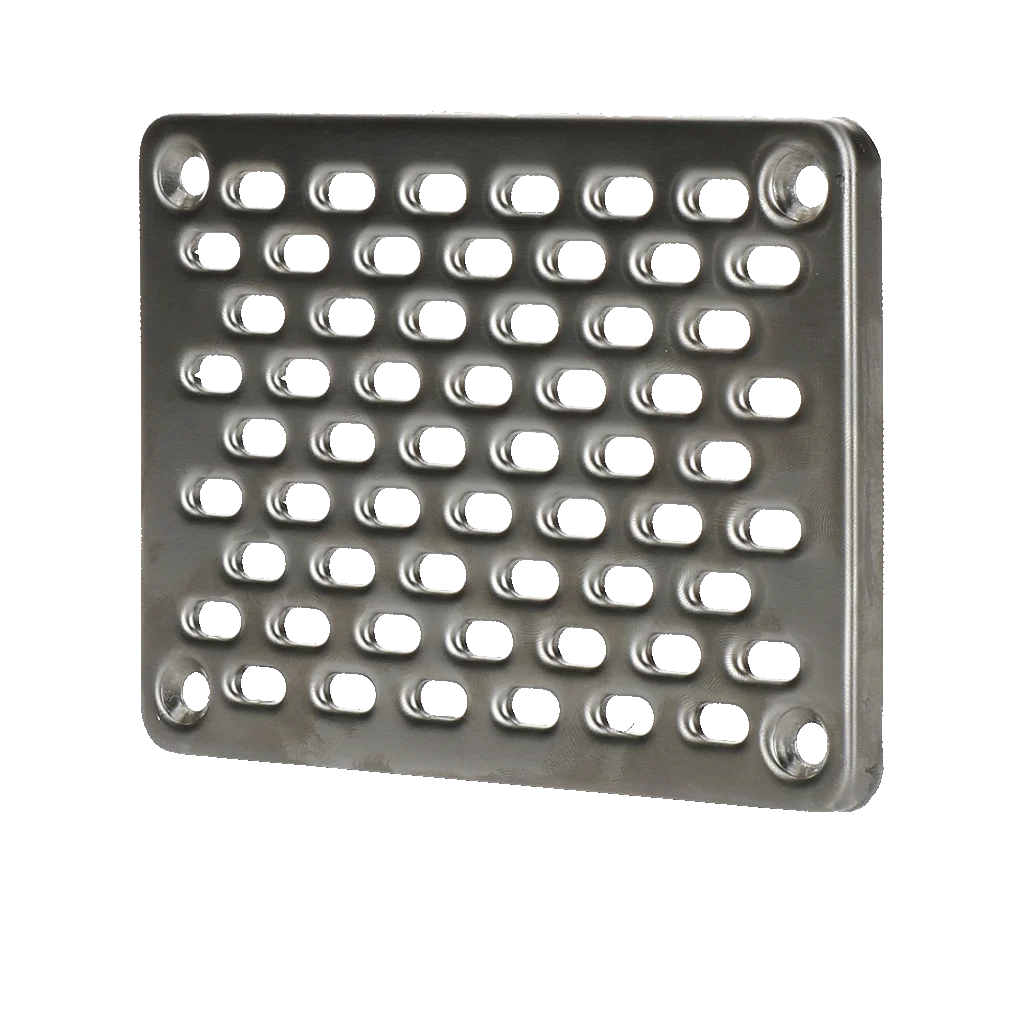 Griglia sovrapposta in acciaio inox 10 x 14 cm – Gevelfix - immagine 1