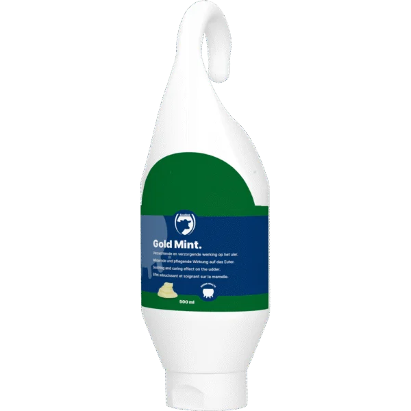 Gel per mammelle con olio di menta piperita per vacche da latte, 500 ml – Excellent Gold Mint