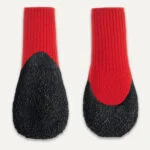 Scarpe impermeabili per cani con suola in gomma, 4 pezzi, XS, rosse e nere – Goo-eez Lites