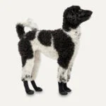 Scarpe impermeabili per cani con suola in gomma, 4 pezzi, M, mimetiche e nere – Goo-eez Lites - immagine 2