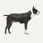 Cappotto per cani con fodera in peluche, idrorepellente, M, dorso lungo 45 cm, nero – Goo-eez Mock Neck Signature Wrap Jacket - immagine 2