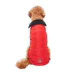 Giacca per cani con fodera in peluche, idrorepellente, M, lunghezza della schiena 45 cm, rossa e nera – Goo-eez Mock Neck Signature Wrap Jacket - immagine 2