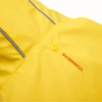 Impermeabile per cani con cappuccio e bordo riflettente, taglia S, giallo e grigio – Goo-eez Reflective Hooded Raincoat - immagine 5