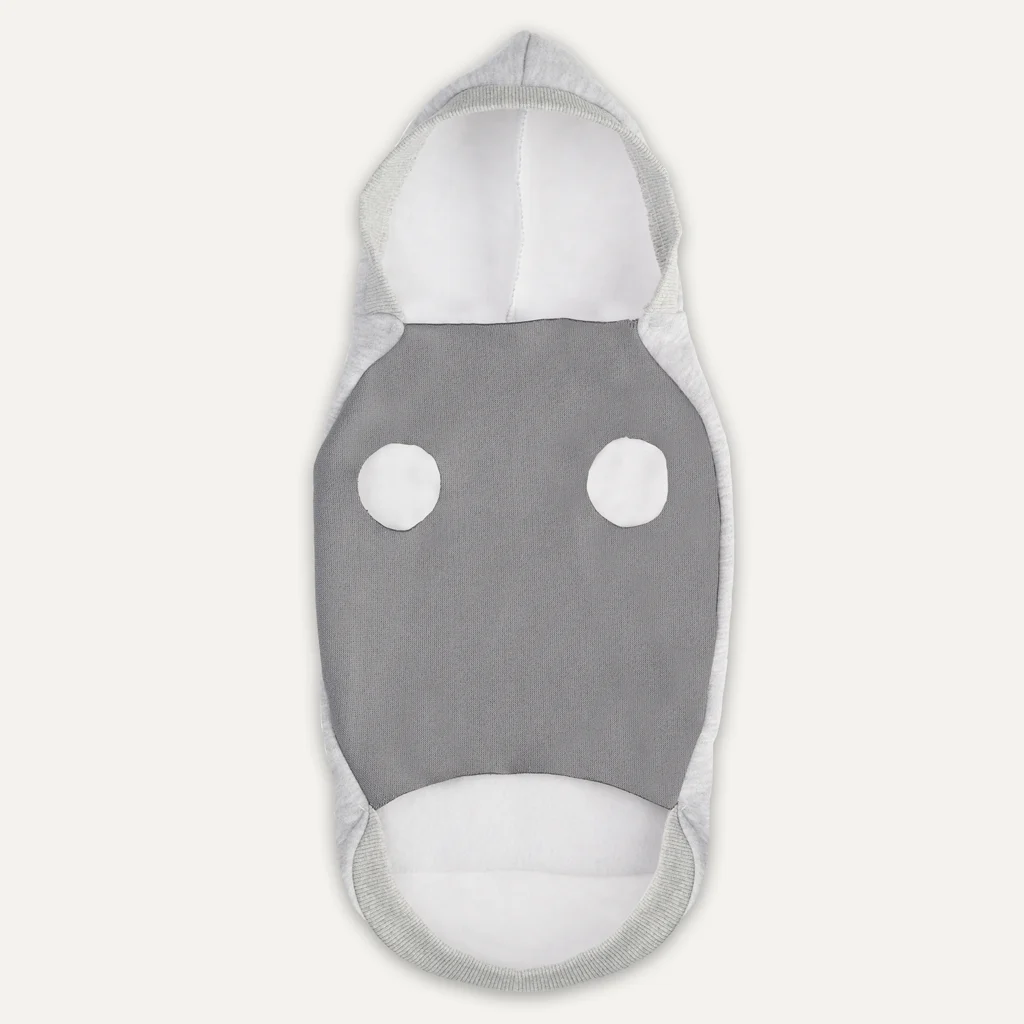 Felpa in pile per cani con fodera in peluche, taglia XL, grigia – Goo-eez Kangaroo Fleece Hoodie - immagine 5