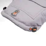 Tuta da neve per cani con cappuccio, impermeabile, XXL, lunghezza del dorso 64 cm, grigia – Goo-eez Hooded Full Body Snowsuit - immagine 3