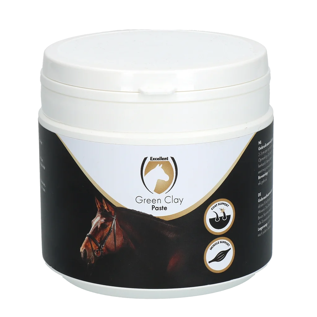 Pasta di Argilla Verde Pronta all’Uso per la Pelle, 500 g – Excellent Horse Green Clay Paste - immagine 1