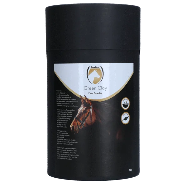 Argilla Verde Fine in Polvere per la Pelle, 2 kg – Excellent Horse Green Clay Fine Powder
