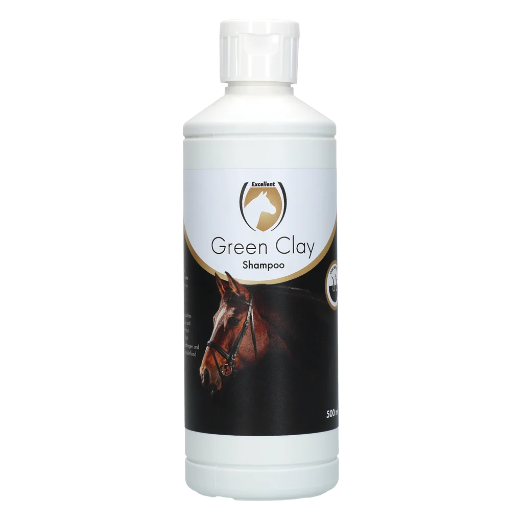 Shampoo per cavalli con argilla verde, 500 ml – Excellent Horse Green Clay Shampoo - immagine 1