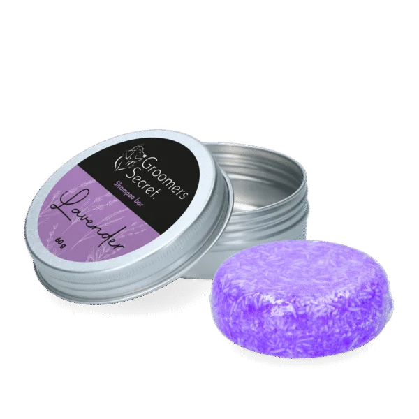 Shampoo solido con balsamo e profumo di lavanda, 60 g – Groomers Secret Shampoo Bar Lavendel