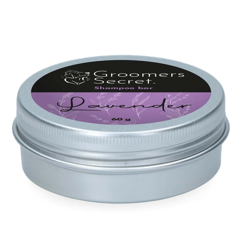 Shampoo solido con balsamo e profumo di lavanda, 60 g – Groomers Secret Shampoo Bar Lavendel - immagine 2