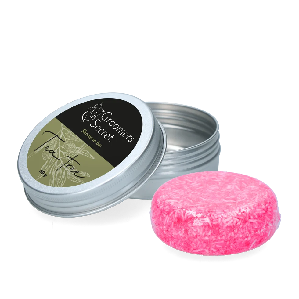 Shampoo solido con balsamo e profumazione Tea Tree, 60 g – Groomers Secret Shampoo Bar Tea Tree - immagine 1